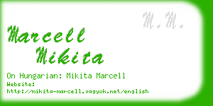 marcell mikita business card